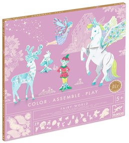 Colora, assembla e gioca - Un mondo di fate e unicorni