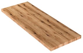 Top per lavabo Kros L 120 x H 4 x P 46 cm rovere naturale truciolare
