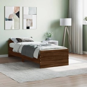 Giroletto Senza Materasso Rovere Marrone 75x190cm İn Truciolato /