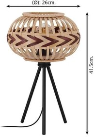 Eglo 43274 - Lampada da tavolo DONDARRION 1xE27/40W/230V