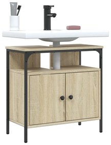 Mobile Lavabo Bagno Rovere Sonoma 60x30x60 Cm Legno Multistrato /