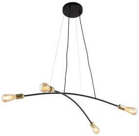 Lampadario a sospensione con filo HELIX 4xE27/15W/230V