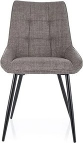 Sedia Klif Bjorn beige34 scuro/nero