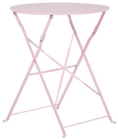 Set da balcone acciaio rosa pastello FIORI Beliani