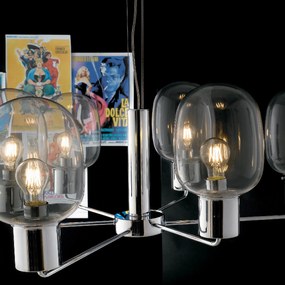 Lampadario Fellini Class Colore Cromo 25W