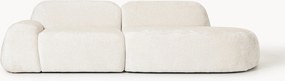 Chaise longue componibile 3 posti in teddy bouclé Wolke