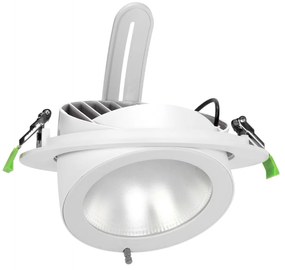 Faro LED da Incasso 42W Orientabile Foro Ø210mm con driver Philips Colore Bianco Variabile CCT