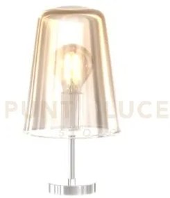 Lumetto cromo 1 luce ambra 1164cr-pt-am