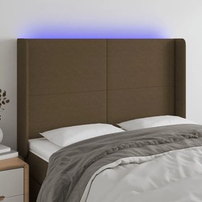 Testiera A Led Marronescuro147x16x118/128cm İntessuto /