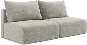 Divano grigio chiaro allungabile/con contenitore 216 cm Kalena – Makamii