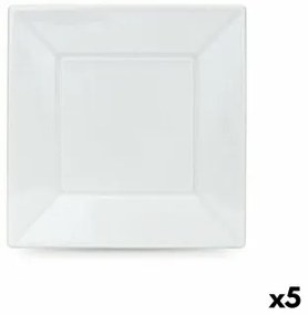 Set di piatti riutilizzabili Algon Bianco Plastica 23 x 23 x 1,5 cm (36 Unità)