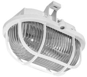 Plafoniera da esterno OVAL 1xE27/60W/230V IP44 bianco