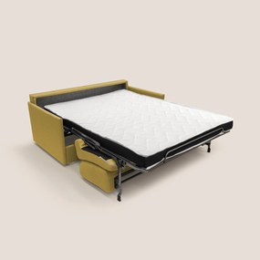 Evans Divano letto matrimoniale in tessuto impermeabile T13 giallo