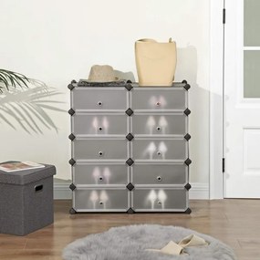 Scaffale modulare con cassetti BOXIFY, nero