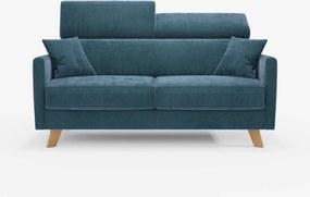 Francy divano letto con poggiatesta regolabili - 100% sfoderabile in elegante tessuto smacchiabile T30