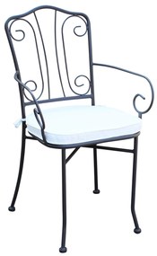 VENTUS - set tavolo in Ø 90 x 74 h con 4 poltrone Ventus