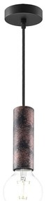 Lampadario a sospensione con filo SAGA 1xE27/40W/230V nero/bronzo