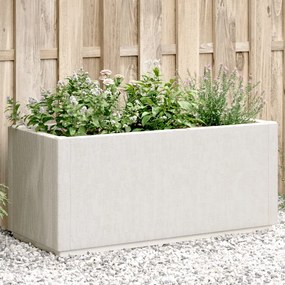 Fioriera Da Giardino Bianca 80x36x35 Cm İn Pp /