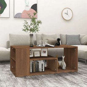 Tavolino Salotto Rovere Marrone 100x50x40cm Legno Multistrato /