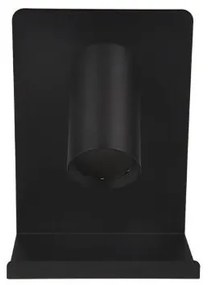 Faretto da parete con mensola e USB caricatore 1xGU10/35W/230V nero