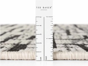 Tappeto da interno/esterno rotondo nero/color crema ø 160 cm Haringey Crouch – Ted Baker