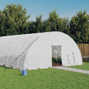 Serra Con Telaio İn Acciaio Bianco 96 M² 16x6x2,85 M /