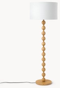 Lampada da terra con base in legno Shona
