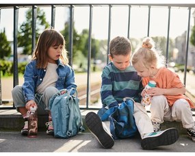 Biberon bianco e rosa chiaro 400 ml Flowers &amp; butterflies - Mepal