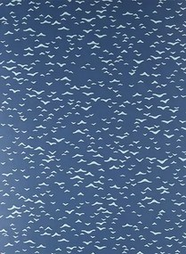 Tapete Yukutori von Farrow & Ball - Stiffkey Blue/ Dix Blue
