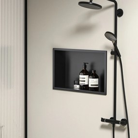 MENSOLA BAGNO 30x45 black mat