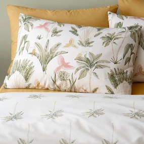 Biancheria da letto beige per letto matrimoniale 200x200 cm Paradiso Palm – Catherine Lansfield