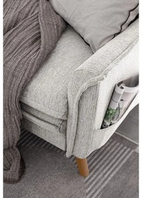 Divano letto angolare beige (angolo destro) Charming Charlie - Miuform