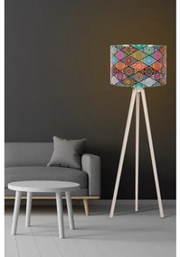 Lampada Treppiede Da Terra 38x145 Cm Design Moderno Multicolore