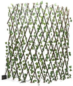 Aigostar - Catena LED solare 148xLED/2x1,2m IP65 bianco caldo ivy