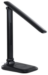 Immax 09106L - Lampada da tavolo LED dimmerabile con ricarica wireless QI LUMI LED/7W/230V nera