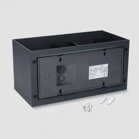 Brilagi - DOUBLE CUBE Lampada da parete a LED per esterni LED/12W/230V antracite IP65