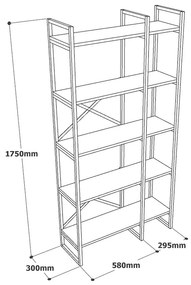 Ripiano bianco/oro 87,5x175 cm Monica - Kalune Design