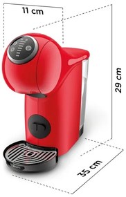 Krups - Macchina da caffè a capsule NESCAFÉ DOLCE GUSTO GENIO S PLUS 1500W rosso