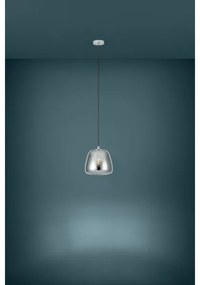 Eglo 39666 - Lampadario a sospensione con filo ALBARINO 1xE27/40W/230V diametro 26 cm fumé