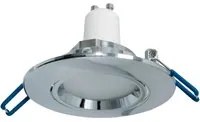 Faretto tondo incasso foro 7cm lampada orientabile LED 6W GU10 luce soffitto COLORE SILVER LUCE RGBW + 3000K