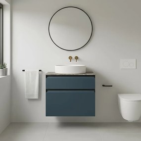 Top per lavabo L 47 x H 1.2 x P 27 cm ardesia gres porcellanato