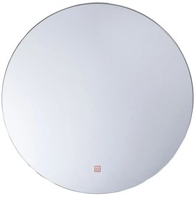 Specchio da parete LED argento ø 60 cm CALLAC Beliani