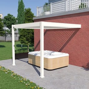Pergola bioclimatica Ombréa addossata 3x3M in alluminio