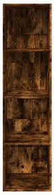 Libreria rovere fumo 40x30x152 cm in legno multistrato
