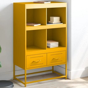 Credenza giallo mostarda 68,5x39x111,5 acciaio laminato freddo