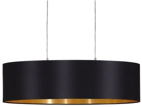 Eglo 55266 - Lampadario a sospensione con filo MASERLO 2xE27/60W/230V nero