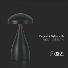 LED Lampada da tavolo ricaricabile dimmerabile LED/1W/5V 3000-6000K 1800 mAh nero