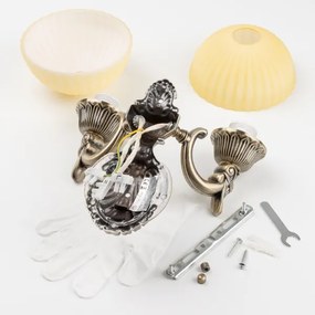 Brilagi - Applique CLASSIC 2xE27/60W/230V ottone