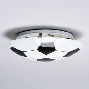 Lindby Pallone - lampada da soffitto bianca e nera
