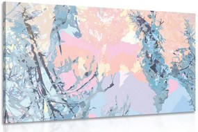 Stampa su tela – Astrazione degli alberi